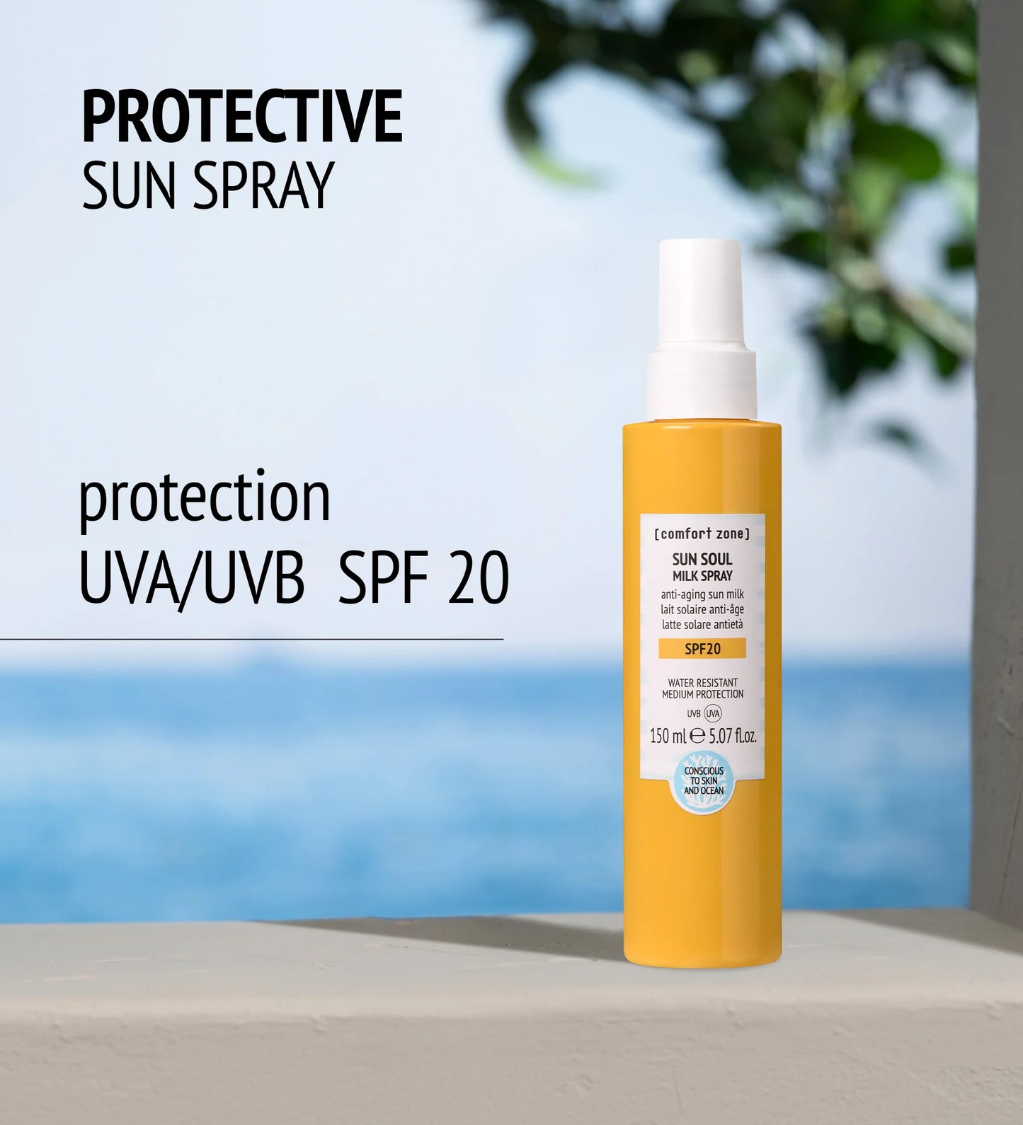 Body Sunscreen Milk Spray SPF20 SUN SOUL